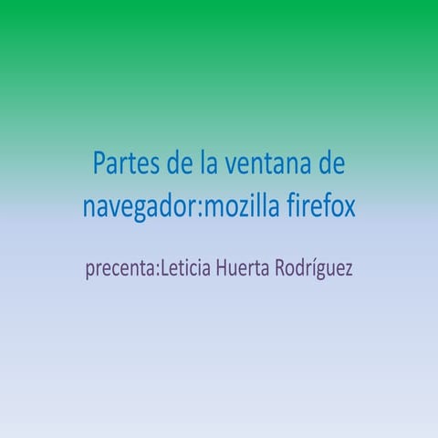 Partes de la ventana de navegador