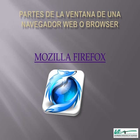 Partes de la ventana de una navegador web
