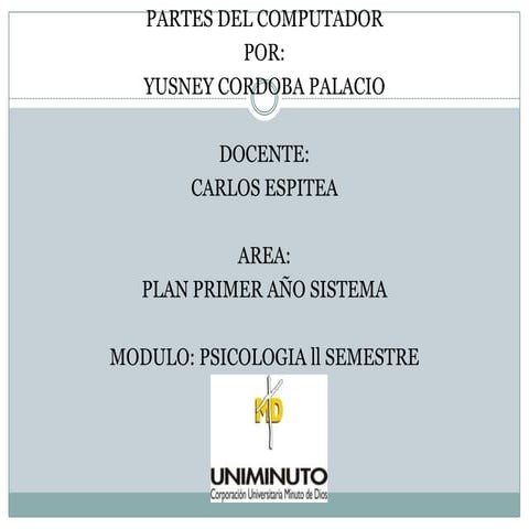 Partes del computador