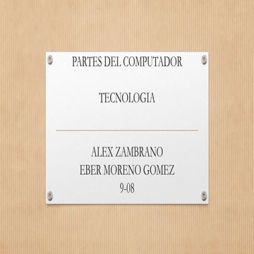 Partes del computador