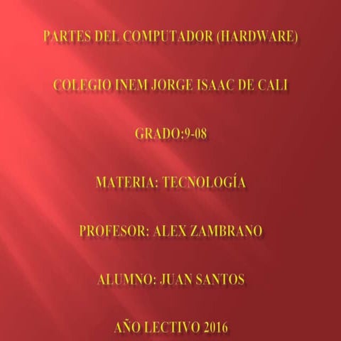 Partes del computador (hardware)