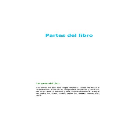 Partes del libro