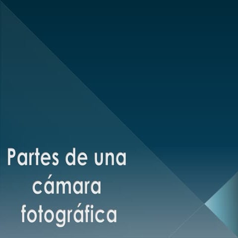 Partes de una cámara fotográfica  