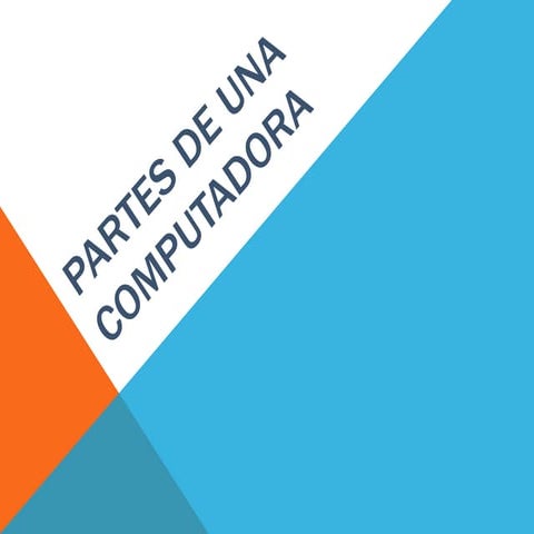 Partes de una computadora