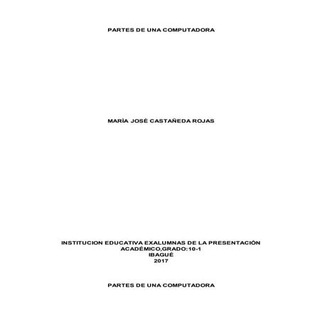 Partes de una computadora