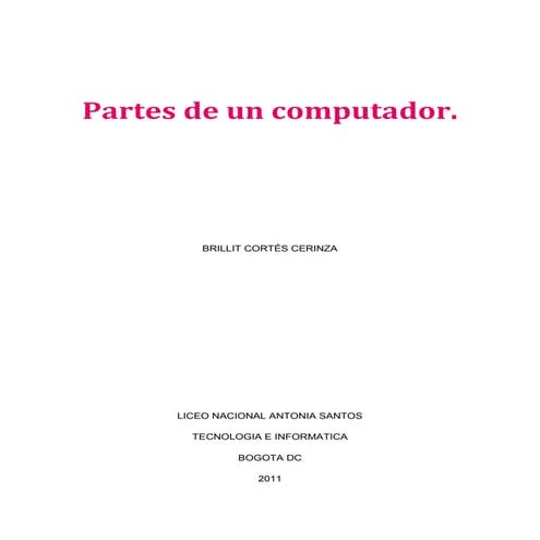 Partes de una cpu