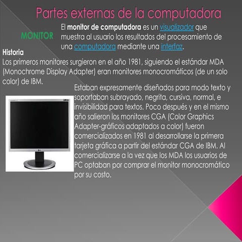 Partes del internas y externas del computador | PPTX
