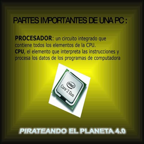 Partes importantes de una pc