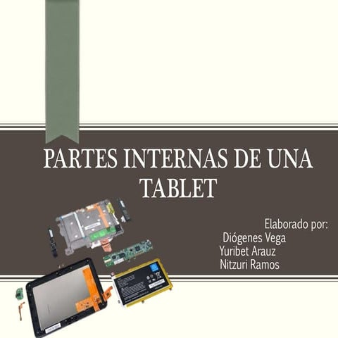 Partes internas de una tablet | PPTX