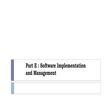Part E Software Implementation and Management.pptx
