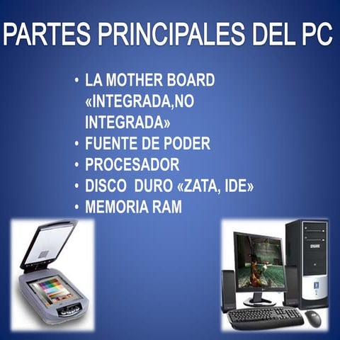 Partes  principales del pc