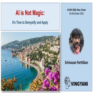 AI is Not Magic: It’s Time to Demystify and Apply Srinivasan Parthiban (VINGY...