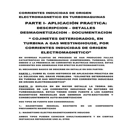 Part i corr. induc -daños cojinetes