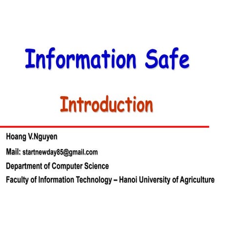 Introduction to IS course