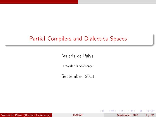 Partial Compilers