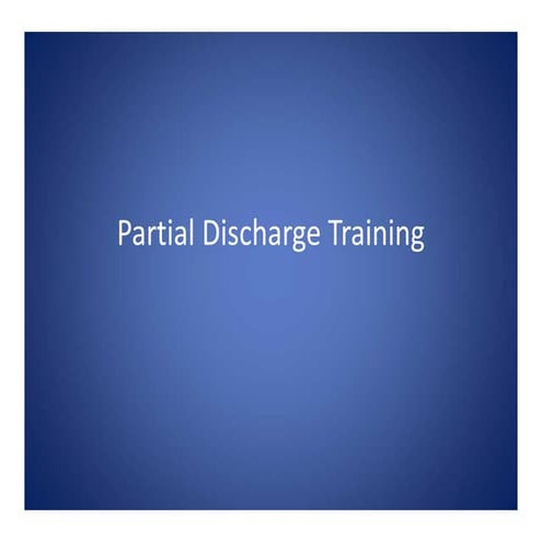 Partial discharge switchgear ea tech