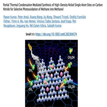 Partial Thermal Condensation Mediated Synthesis of High-Density Nickel Single...
