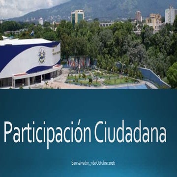 La participación ciudadana institucional | PPT
