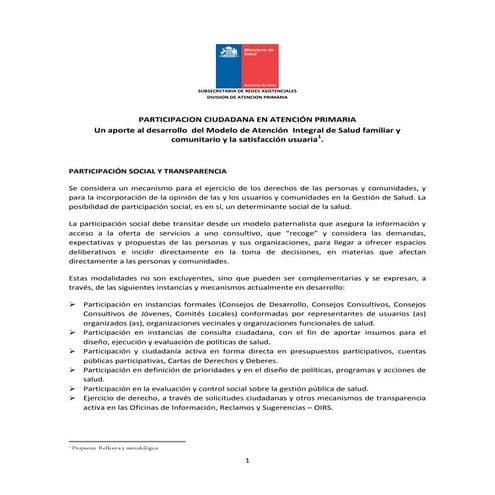 Participación ciudadana aps