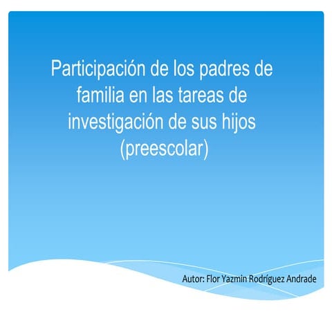 Participación de los padres de familia