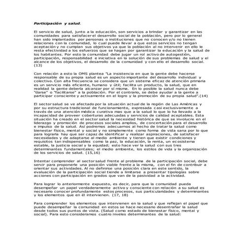 Participación y salud