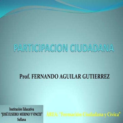 Participacion ciudadana