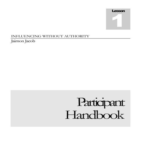 Participant handbook