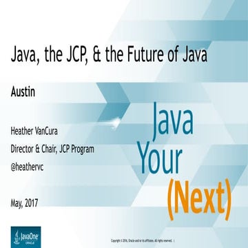 Participate in the Future of Java May 2017