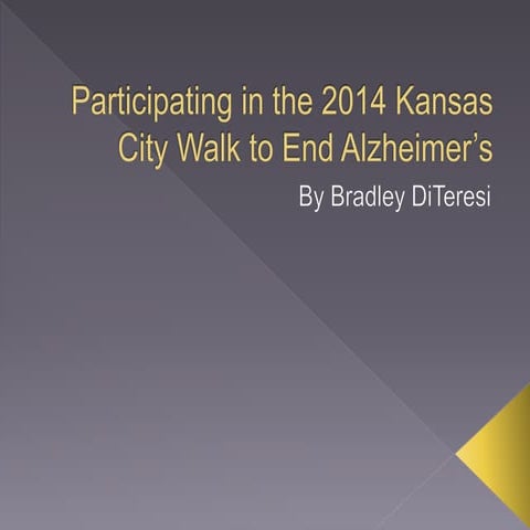 Participating in the 2014 Kansas City Walk to End Alzheimer’s 