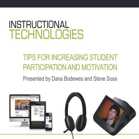 PLU: Tips for Increase Participation and Motivation 