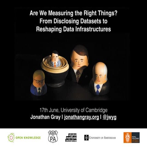 ￼Are We Measuring the Right Things? From Disclosing Datasets to! Reshaping Da...