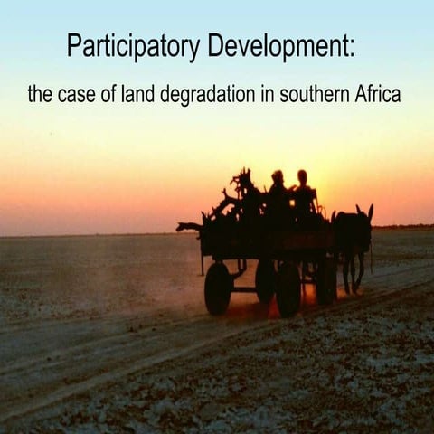 Participatory development: the case of land degradation in southern Africa