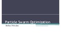 Particle Swarm Optimization