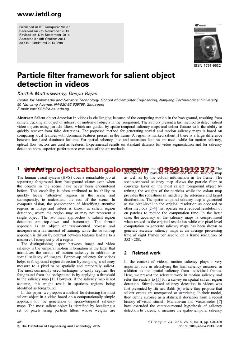 Particle filter phd thesis