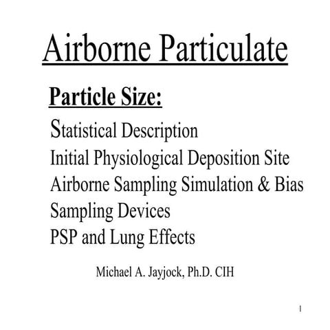 Particulate seminar | PPT