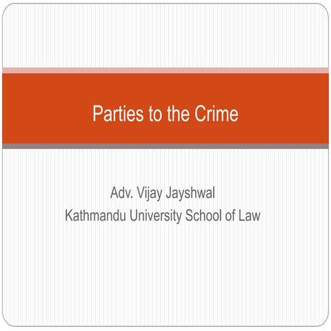 Parties to the crime