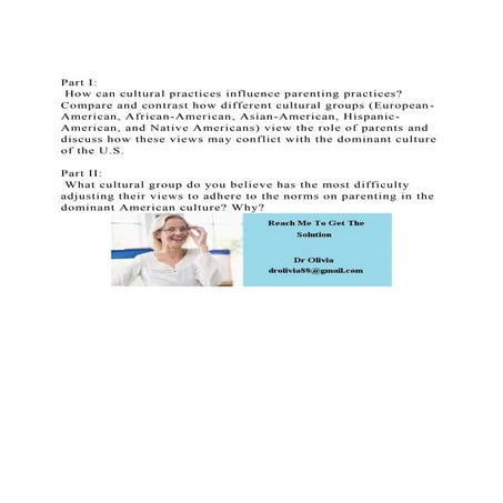 Part I How can cultural practices influence parenting practic.docx