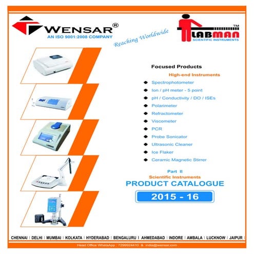Part ii scientific instruments catalogue 2015-16 | PDF