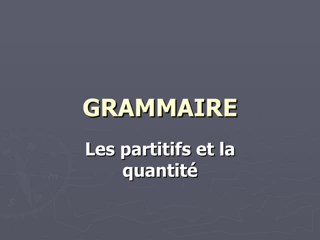 Partitifs