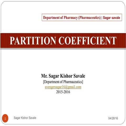Partition coefficient