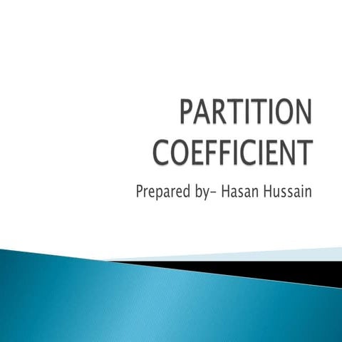 Partition coefficient 