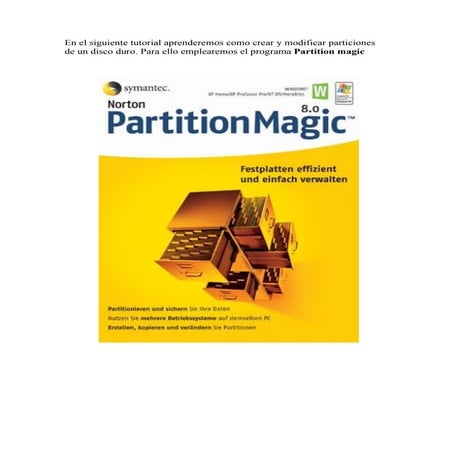 Partition Magic | DOC