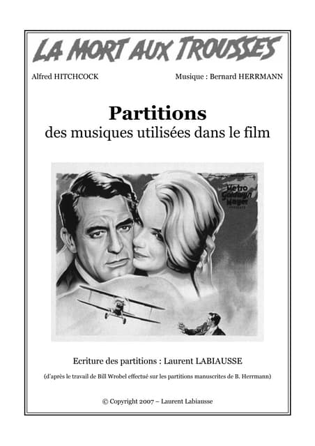 La mort aux trousses (Hitchcock) - Partition