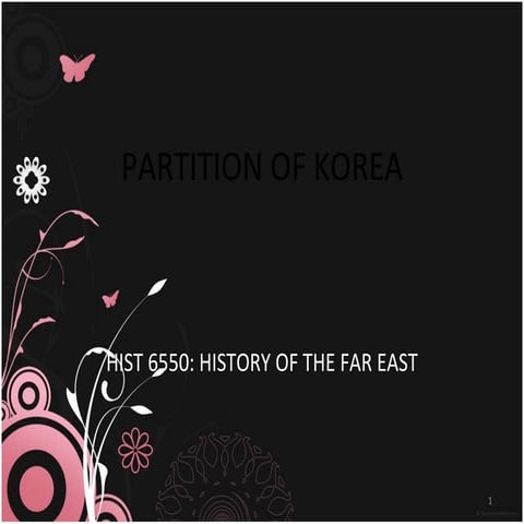 Partition of Korea