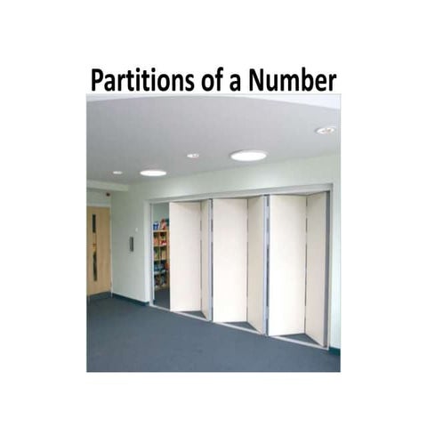 Partitions of a number sb