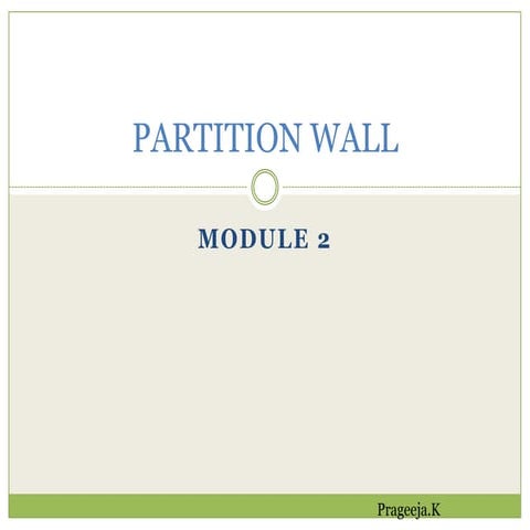Partition wall