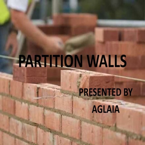 Partition walls