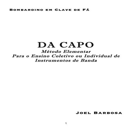Da Capo - Bombardino em clave de fa