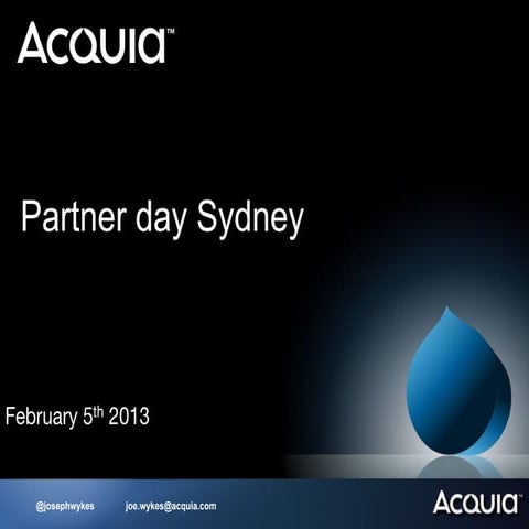 Partner Day at DrupalCon Sydney | PDF