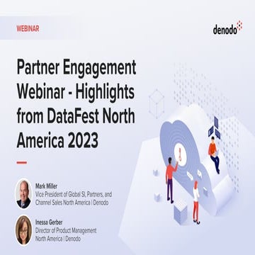Partner Engagement Webinar Series: Highlights from DataFest North America